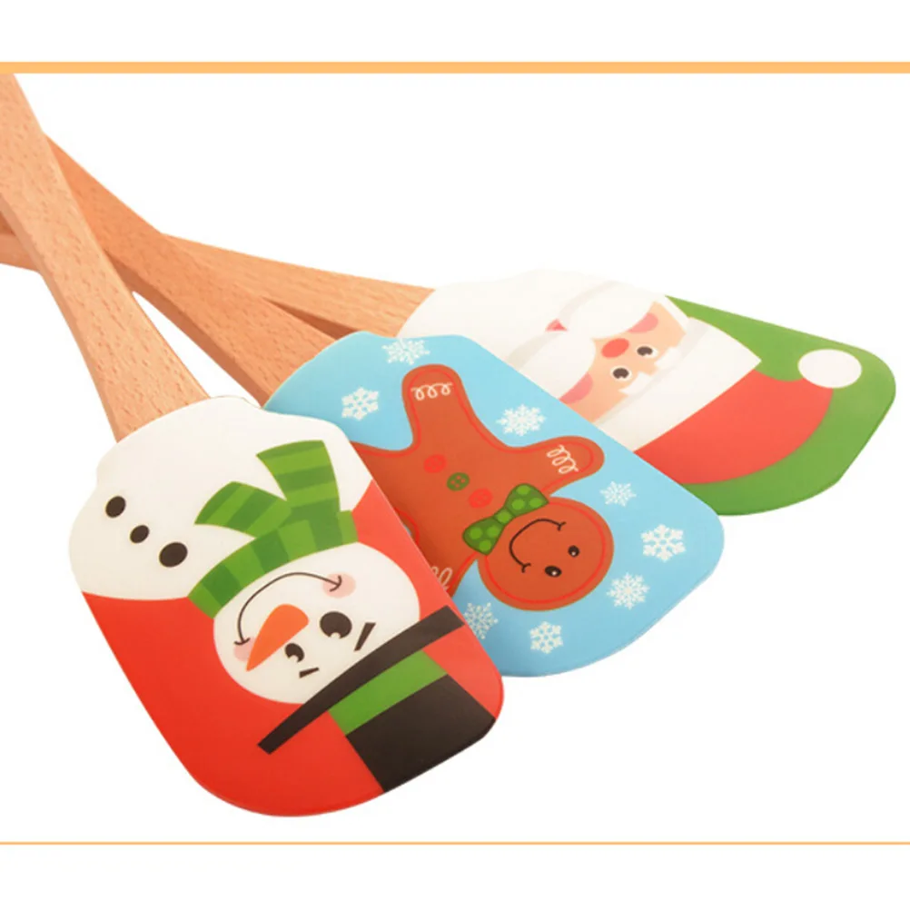Silicone Spatula Christmas Kitchen Scraper Biscuit Pastry Spatulas Butter Wooden Cake
Silicone Spatula Christmas Kitchen Scraper Biscuit Pastry Spatulas Butter Wooden Cake