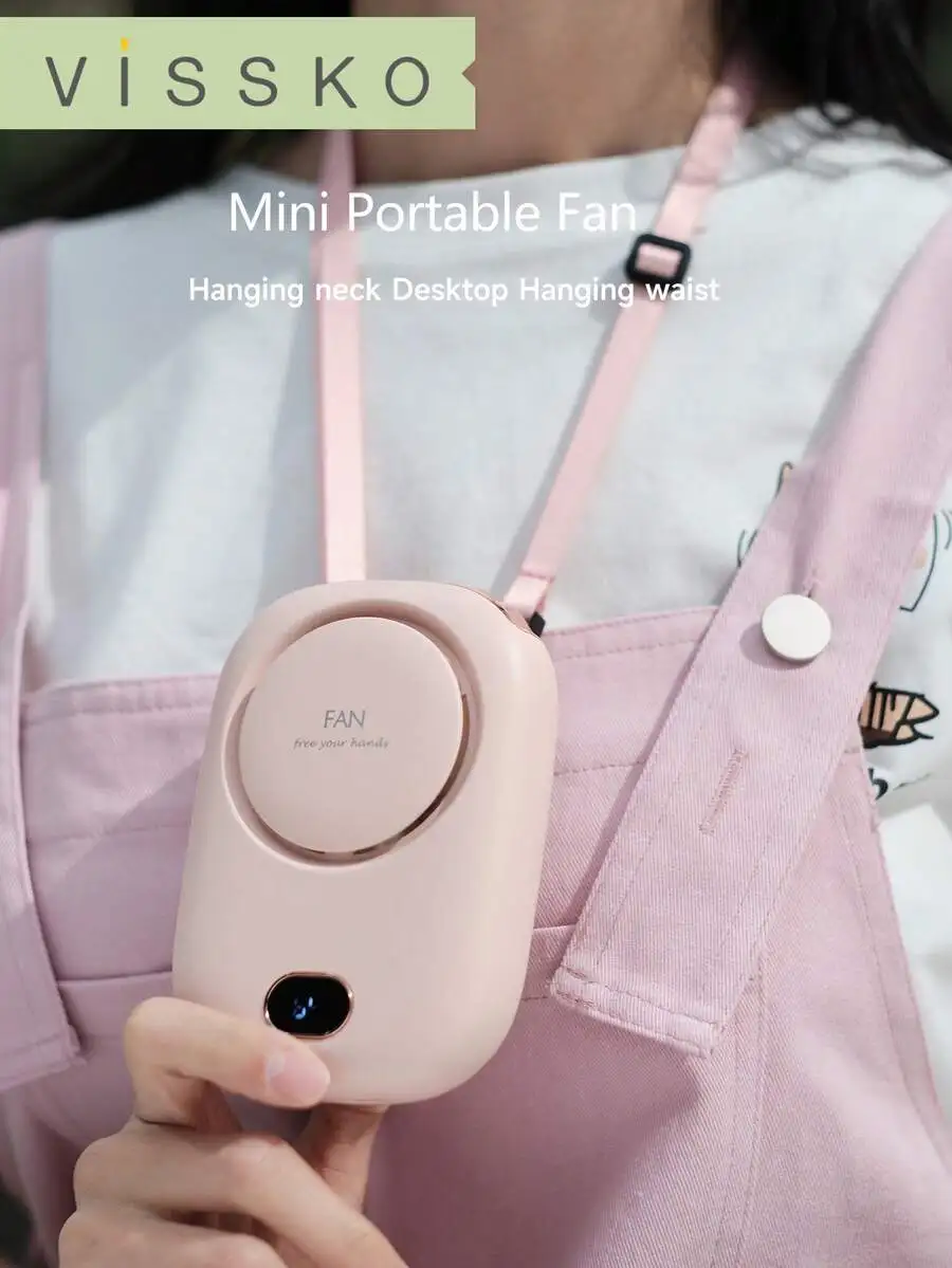 ViSSKO Portable Rechargeable Neck Fan, 3 Speed Adjustable, Clip-On Or Stand On Desk, 1800mAh Battery Life, Wide Angle Strong Wind, Quiet Motor, 135g Lightweight, Essential For Outdoor Use
ViSSKO Portable Rechargeable Neck Fan, 3 Speed Adjustable, Clip-On Or Stand On Desk, 1800mAh Battery Life, Wide Angle Strong Wind, Quiet Motor, 135g Lightweight, Essential For Outdoor Use