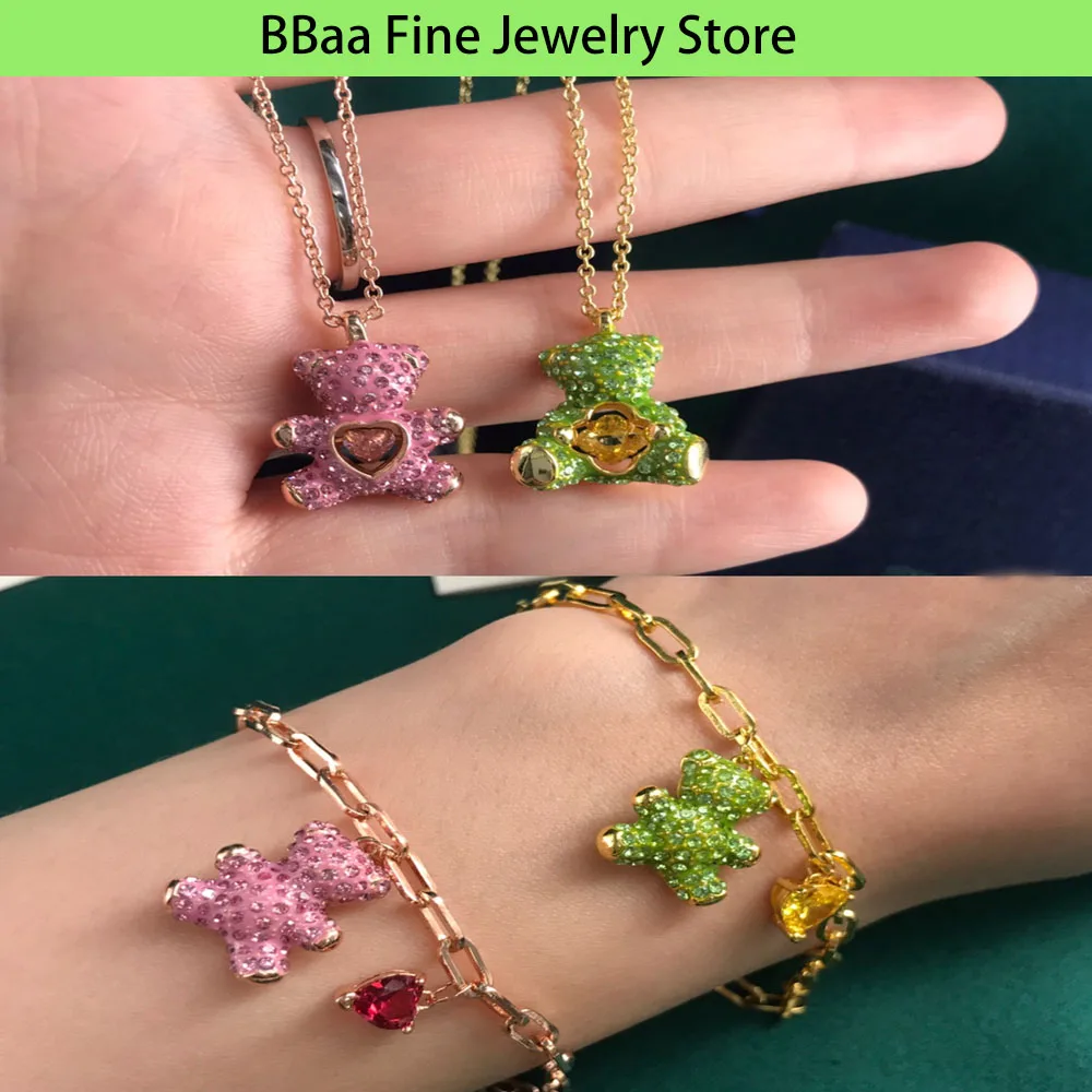 2024 Charm Crystal Cute Doll Earrings Bracelet Series Women’s Accessories Set High Quality Pendant Crystal Birthday Gift
2024 Charm Crystal Cute Doll Earrings Bracelet Series Women’s Accessories Set High Quality Pendant Crystal Birthday Gift