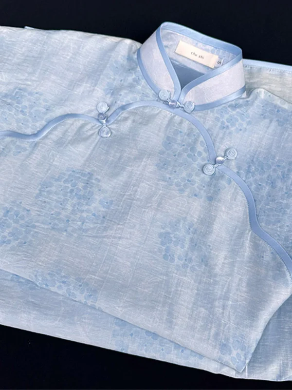 Zelan Summer 2025 Blue Girl Sle Petal Lapel Flat Cut Retro Daily Elegance Dr Polyester Fiber ort Sve Long...
Zelan Summer 2025 Blue Girl Sle Petal Lapel Flat Cut Retro Daily Elegance Dr Polyester Fiber ort Sve Long...