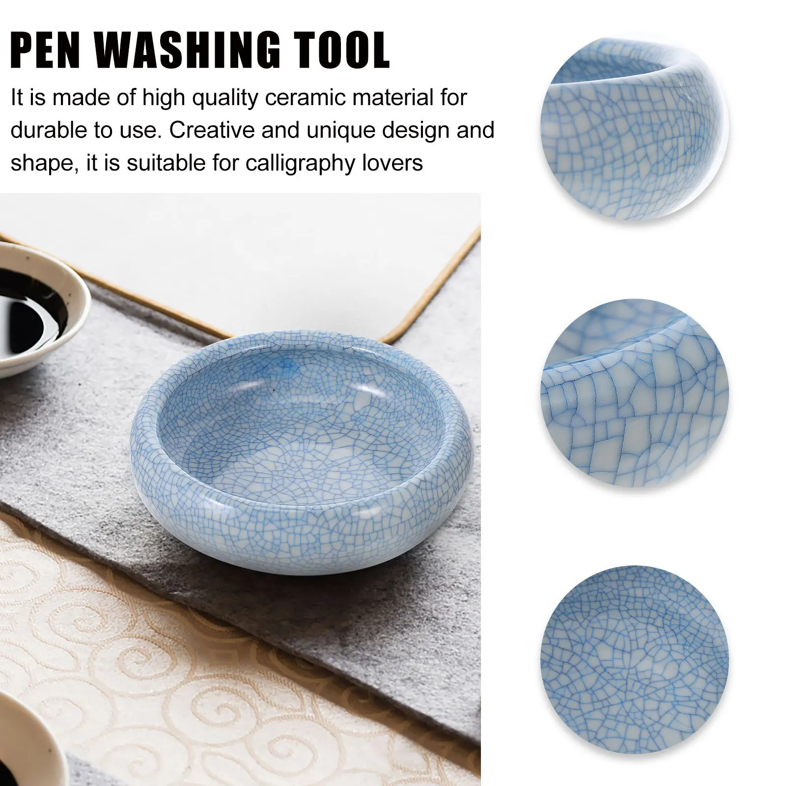 Ceramic Ink Brush Washer Portable Lightweight Durable Ink Brush Washing Tray for Calligraphy Painting Art Home Sumi-Brush Washer
Ceramic Ink Brush Washer Portable Lightweight Durable Ink Brush Washing Tray for Calligraphy Painting Art Home Sumi-Brush Washer