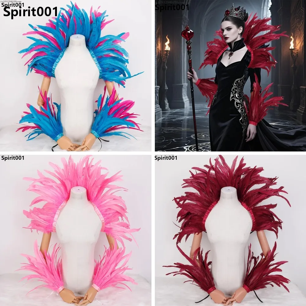 Gothic Feather Shawl Set Elegant Lady Stage Performance Cosplay Costume Halloween Carnival Party Makeup Show
Gothic Feather Shawl Set Elegant Lady Stage Performance Cosplay Costume Halloween Carnival Party Makeup Show