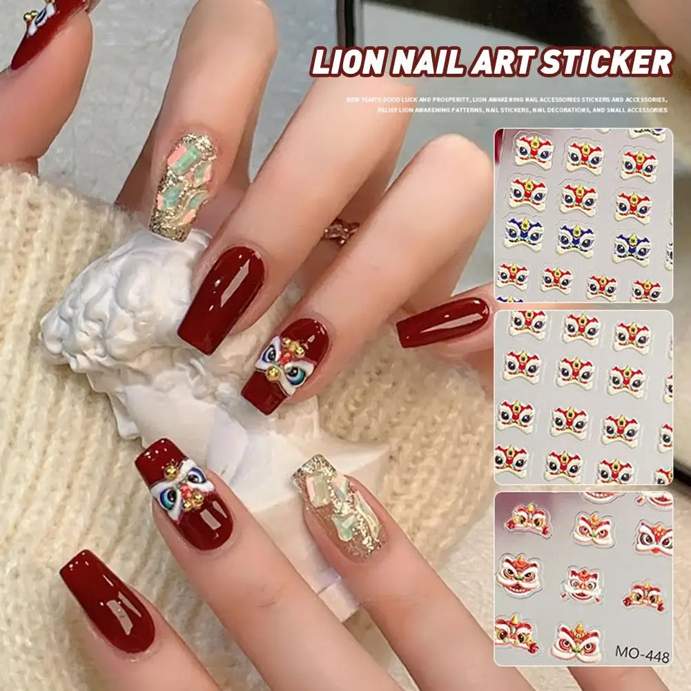 1Pcs Chinese New Year 2025 Nail Stickers 5D Reliefs Art Head Nail Decoras Cute DIY Self Lion Luck Decals Stickers Good Adhe T6T9
1Pcs Chinese New Year 2025 Nail Stickers 5D Reliefs Art Head Nail Decoras Cute DIY Self Lion Luck Decals Stickers Good Adhe T6T9