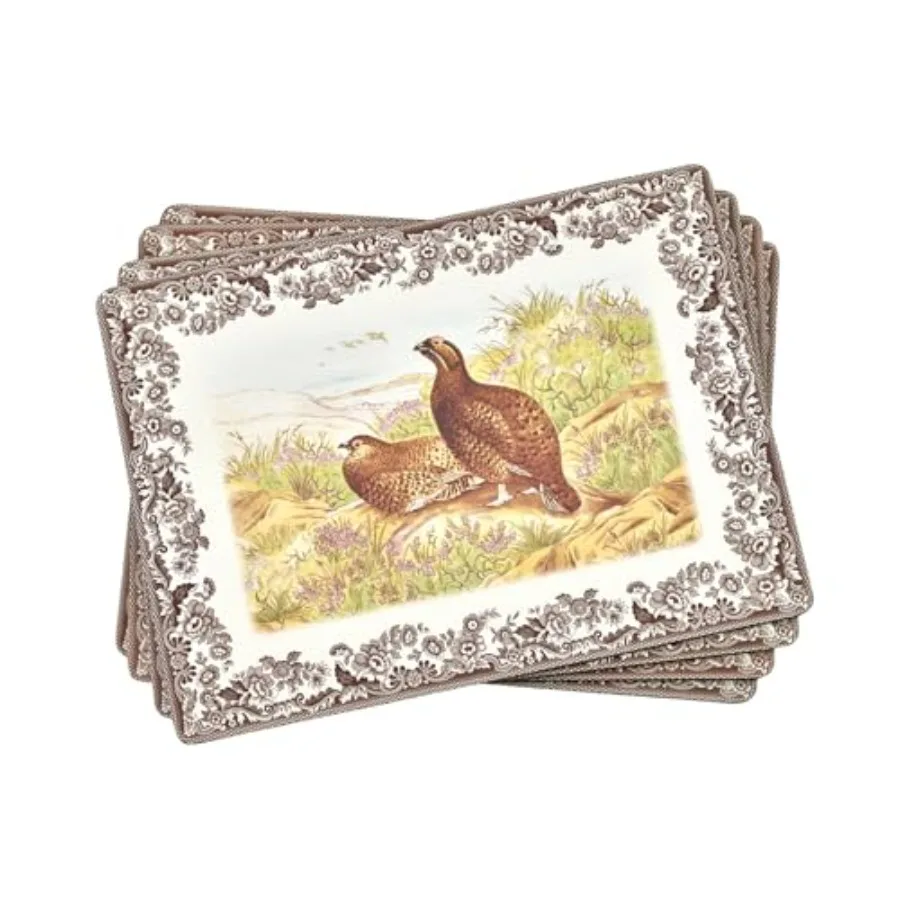 Woodland Placemats Set of 4 Heat-Resistant Cabin-Inspired Placemats Cork-backed Board Hard Placemat Set for Dining Table Measur
Woodland Placemats Set of 4 Heat-Resistant Cabin-Inspired Placemats Cork-backed Board Hard Placemat Set for Dining Table Measur