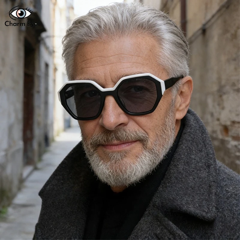 New Handmade Acetate Sunglasses Men Retro Patchwork Polygonal Frame Vacation Leisure Sun Protection Women Polarized Sun Glasses
New Handmade Acetate Sunglasses Men Retro Patchwork Polygonal Frame Vacation Leisure Sun Protection Women Polarized Sun Glasses