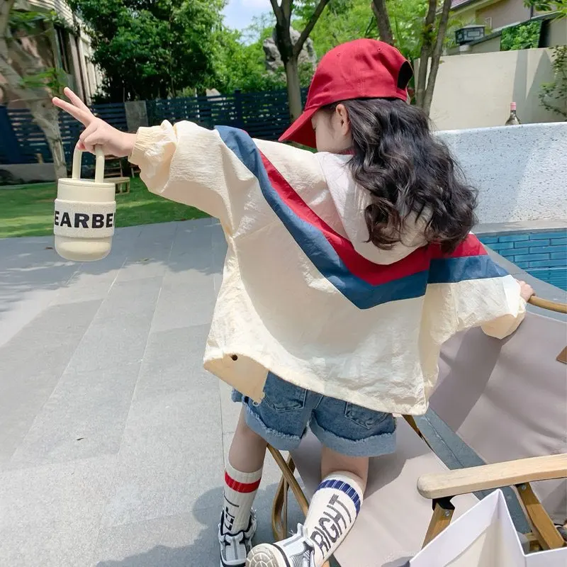 Cute Little Girls Thin Summer Jacket with Hood Solid Color Lightweight Windbreaker Kids Casual Sun
Cute Little Girls Thin Summer Jacket with Hood Solid Color Lightweight Windbreaker Kids Casual Sun