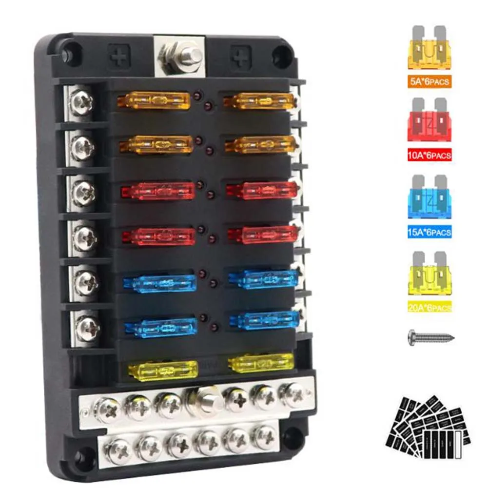 Marine Fuse Panel with Safety LED Indicator 12V Fuse Block and 24 Fuses for Efficient Electrical System Management in Vehicles
Marine Fuse Panel with Safety LED Indicator 12V Fuse Block and 24 Fuses for Efficient Electrical System Management in Vehicles