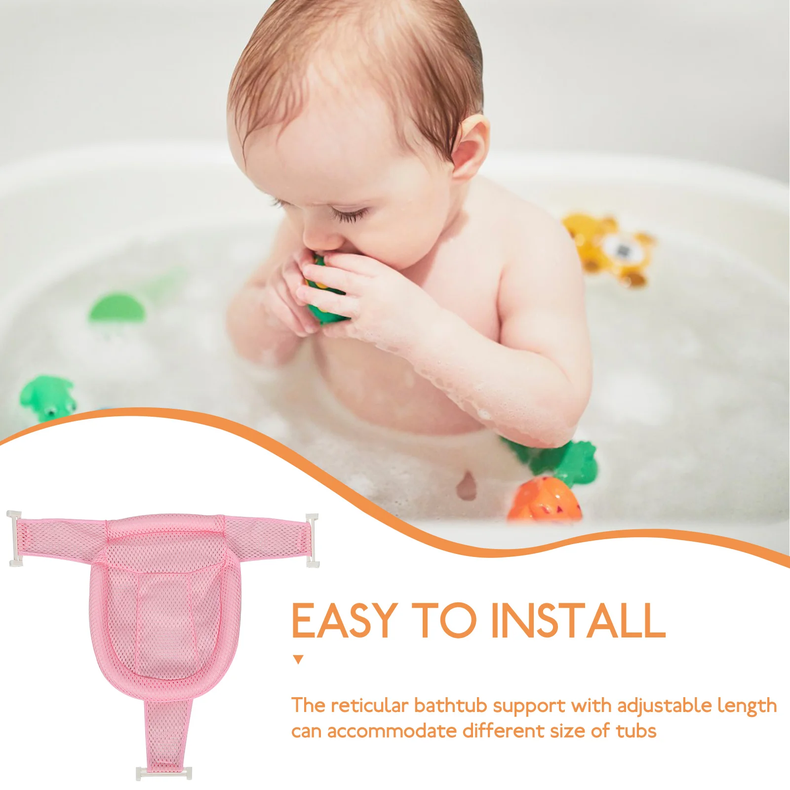 Baby Bath Support Net Pink Infant Shower Mesh Seat Foldable Newborn Tub Accessory Soft Breathable Material Safe Bathing Tubs
Baby Bath Support Net Pink Infant Shower Mesh Seat Foldable Newborn Tub Accessory Soft Breathable Material Safe Bathing Tubs