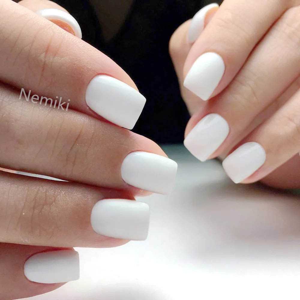 Press On Nails Short White Nails For Gluing Acrylic Fake Nails With Glue DIY Girl Finger Tips
Press On Nails Short White Nails For Gluing Acrylic Fake Nails With Glue DIY Girl Finger Tips