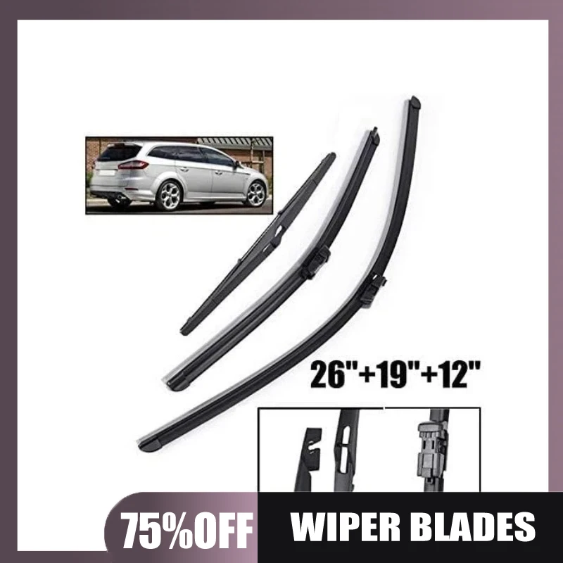 Suitable for Ford Mondeo MK4 Estate 2007-2014 front and rear wipers
Suitable for Ford Mondeo MK4 Estate 2007-2014 front and rear wipers