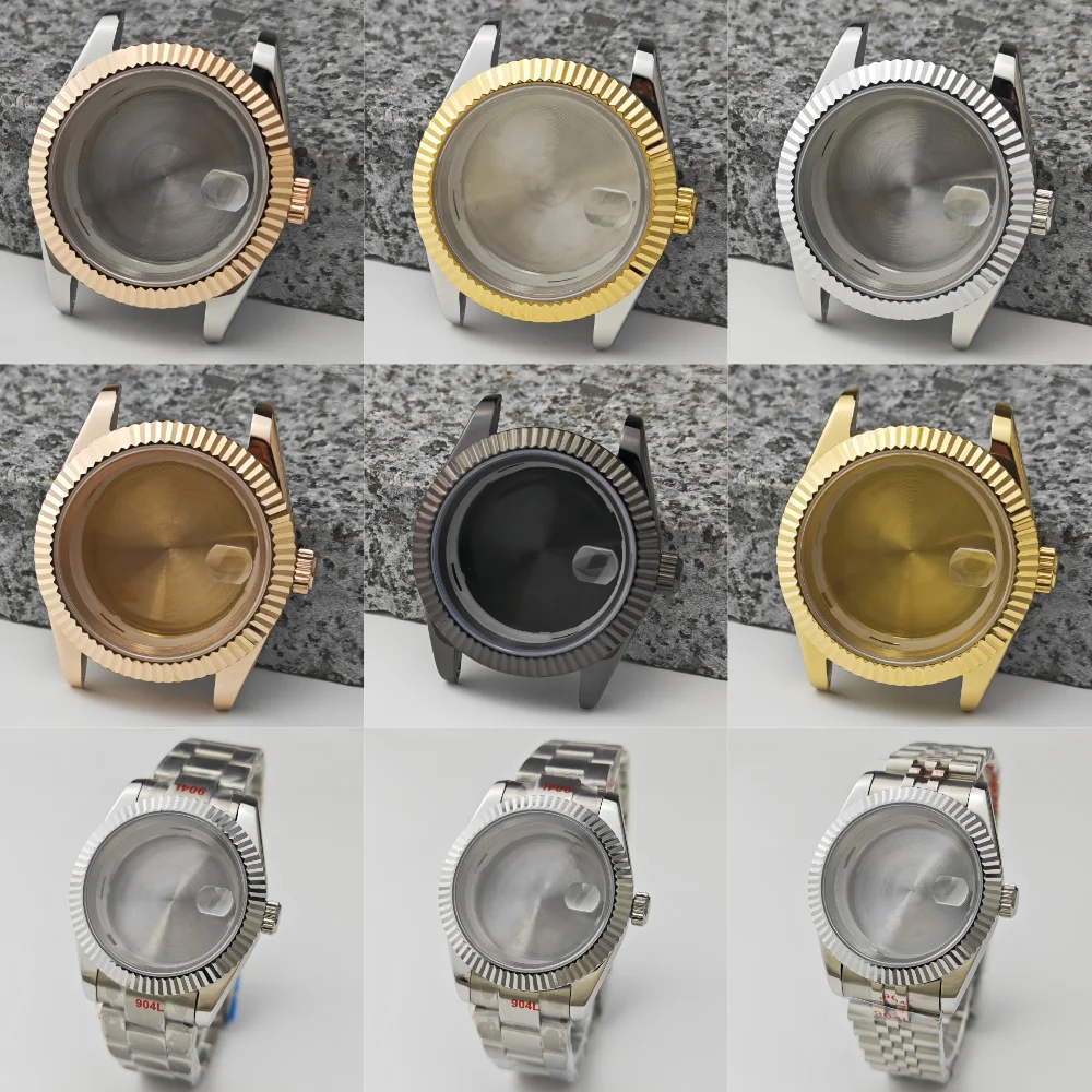 41mm Log Watch Case and Watch Strep Sapphire Glass Stainless Steel Case Watch Accessories for ETA2824 NH35 NH36 Movement
41mm Log Watch Case and Watch Strep Sapphire Glass Stainless Steel Case Watch Accessories for ETA2824 NH35 NH36 Movement