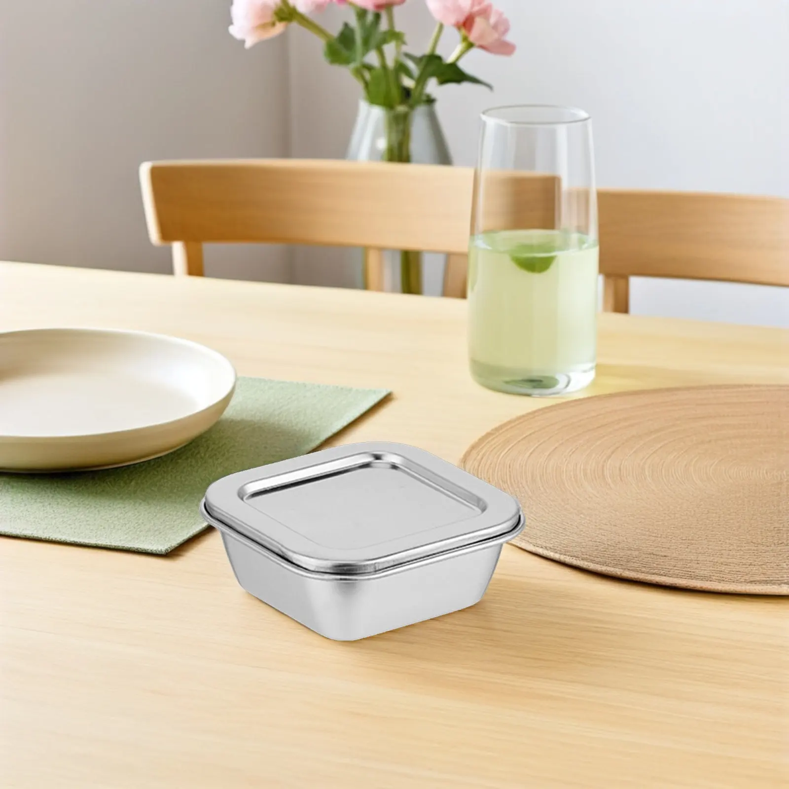 4Pcs Stainless Steel Food Sample Containers Polished Edges Spill Proof Lid for School Canteen University Lab Classroom Food
4Pcs Stainless Steel Food Sample Containers Polished Edges Spill Proof Lid for School Canteen University Lab Classroom Food