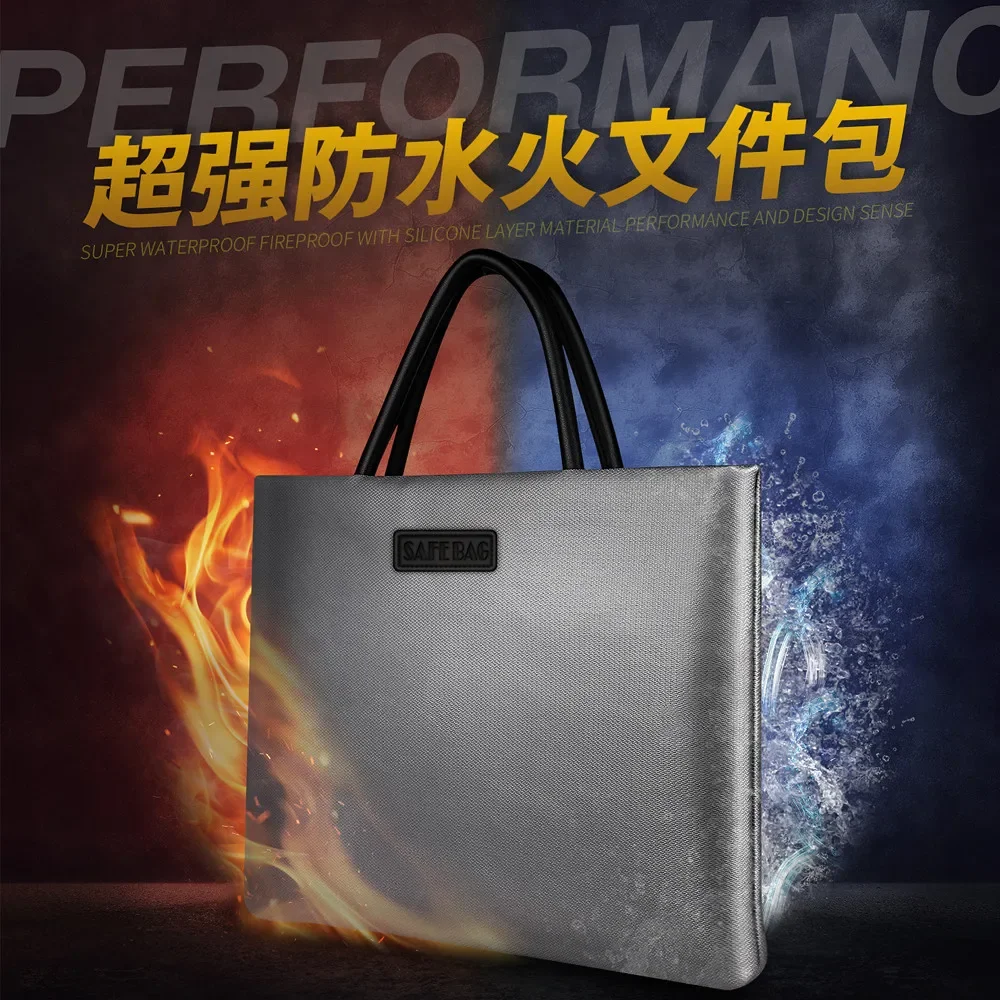 Fireproof Document Bag Large Double-sided Fireproof Bag Silicone Fiberglass Material Company Home Computer Bag
Fireproof Document Bag Large Double-sided Fireproof Bag Silicone Fiberglass Material Company Home Computer Bag
