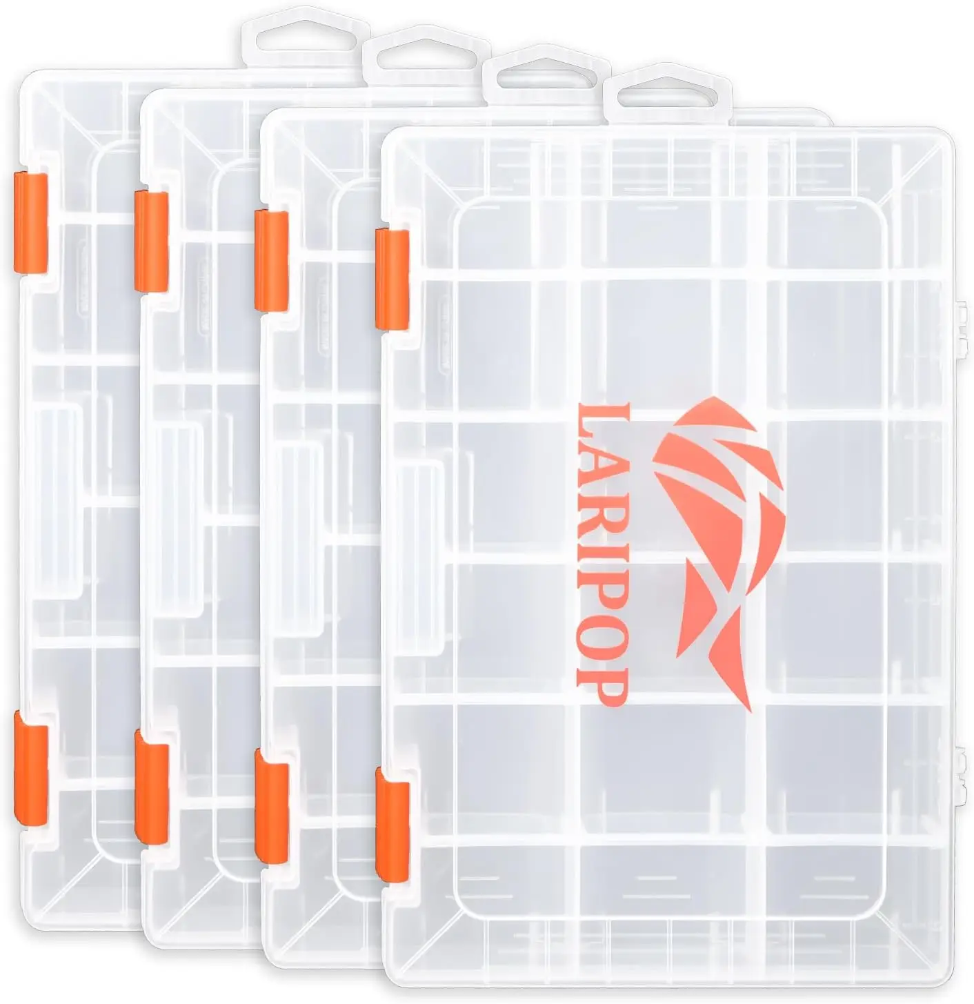 4-Pack 3600 Fishing Tackle Boxes, Clear Plastic Storage Trays with Adjustable Dividers, Organizer for Lures, Hooks, Sinkers
4-Pack 3600 Fishing Tackle Boxes, Clear Plastic Storage Trays with Adjustable Dividers, Organizer for Lures, Hooks, Sinkers