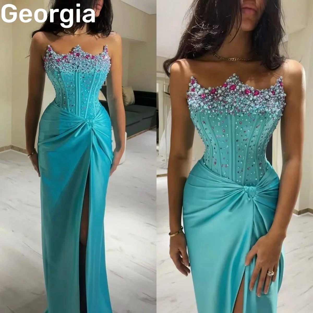 Sheath Split فساتين سهرة Sweetheart Floor-Length Prom Dresses Beadings Zipper Up Sleeveless Ruffle Formal Occasion Dresses
Sheath Split فساتين سهرة Sweetheart Floor-Length Prom Dresses Beadings Zipper Up Sleeveless Ruffle Formal Occasion Dresses
