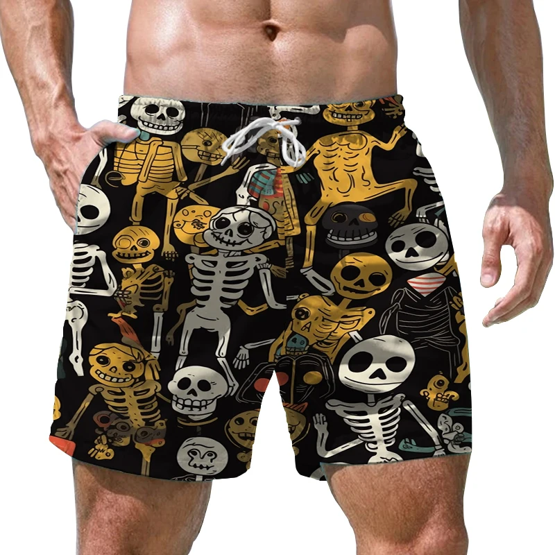 Creative Skull 3D Printed Shorts Beach Swim Shorts Loose Casual Shorts Summer Fashion Oversized Shorts Men's Street Shorts
Creative Skull 3D Printed Shorts Beach Swim Shorts Loose Casual Shorts Summer Fashion Oversized Shorts Men's Street Shorts