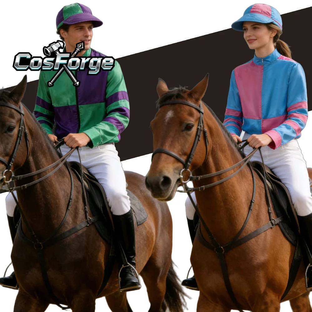 Horse Jockey Equestrian Cosplay Costume - Quick-Dry Riding Suit Hat Top Pants Halloween Carnival Racing Attire
Horse Jockey Equestrian Cosplay Costume - Quick-Dry Riding Suit Hat Top Pants Halloween Carnival Racing Attire