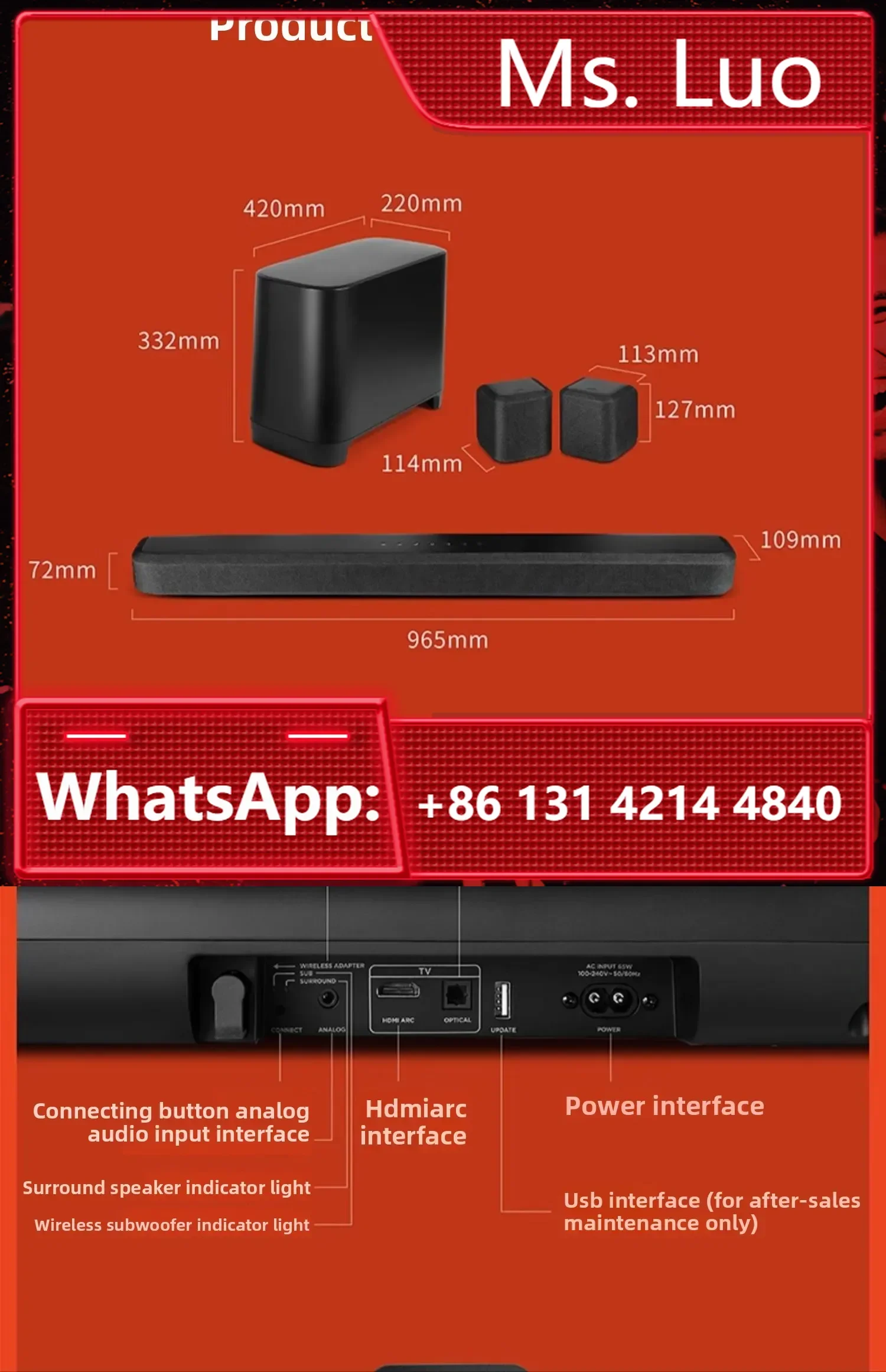 True Surround 5.1 Home Theater Whispering Wall Speaker Black
True Surround 5.1 Home Theater Whispering Wall Speaker Black