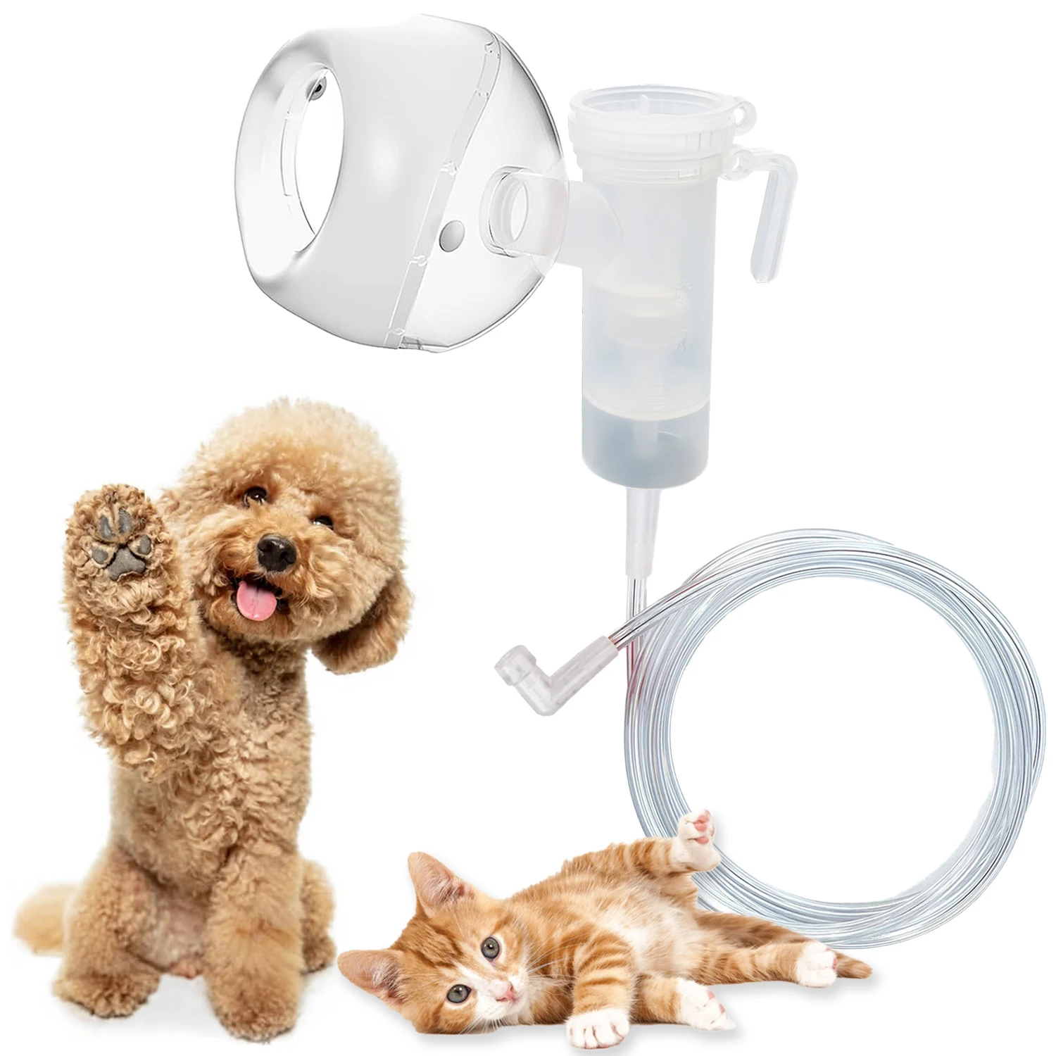 Canine Nebulizer Cup and Inhaler Mask for Cats and Dogs, Oxygen Mask for Pets (Not Including Nebulizer Machine)
Canine Nebulizer Cup and Inhaler Mask for Cats and Dogs, Oxygen Mask for Pets (Not Including Nebulizer Machine)