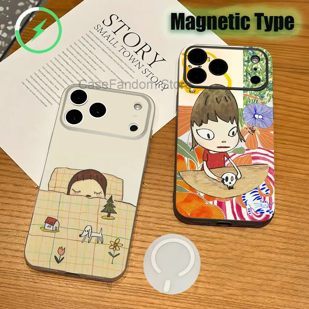 Cute Y-Yoshitomo Nara Magnetic Wireless Charging Transparent White Phone Case For iPhone 17,16,15,14,13,12,11,Pro,Max,Plus
Cute Y-Yoshitomo Nara Magnetic Wireless Charging Transparent White Phone Case For iPhone 17,16,15,14,13,12,11,Pro,Max,Plus