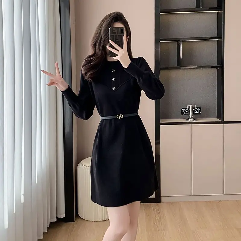 New Autumn Winter Fashion Versatile Half Turtleneck Stylish Slimming Sweater Knitted Base Dress Women
New Autumn Winter Fashion Versatile Half Turtleneck Stylish Slimming Sweater Knitted Base Dress Women