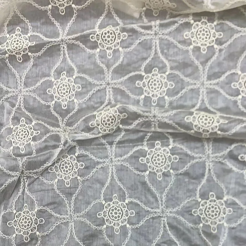 Flower Lace Embroidered Fabric Hanfu Shirt Dress Children's Clothing Diy Making Fabric 
Flower Lace Embroidered Fabric Hanfu Shirt Dress Children's Clothing Diy Making Fabric