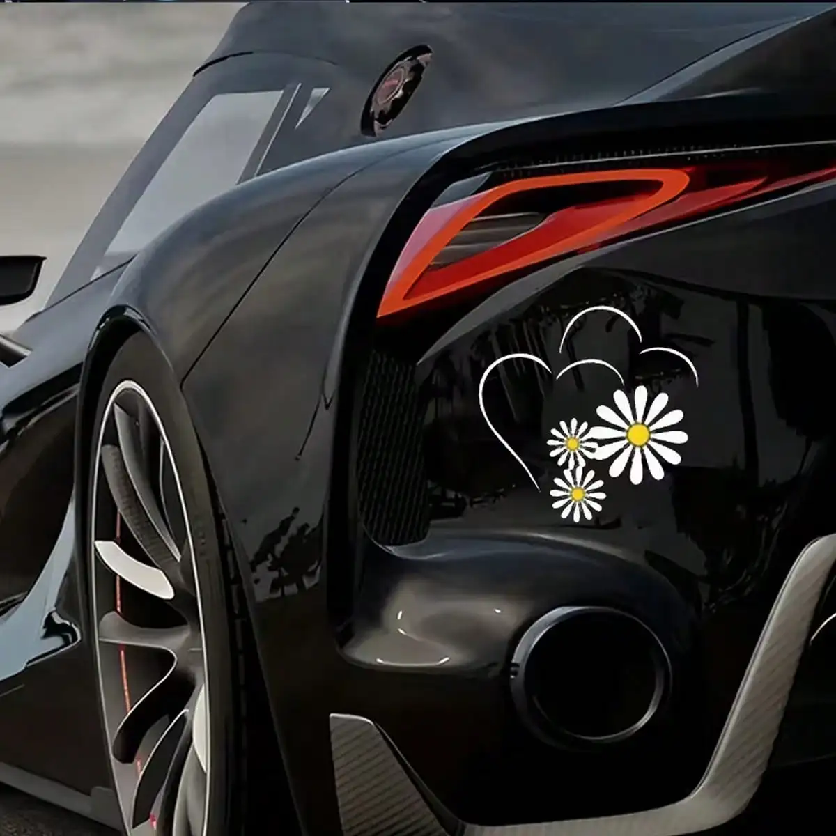 White Daisy with Heart Car Decal, Floral Heartbeat Design Sticker, Waterproof Auto Window Art
White Daisy with Heart Car Decal, Floral Heartbeat Design Sticker, Waterproof Auto Window Art