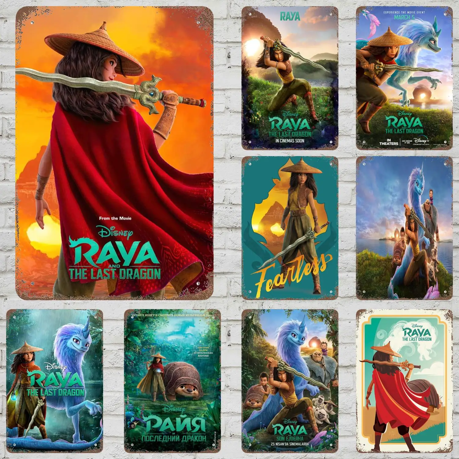 MINISO Raya and the Last Dragon Decor Vintage Metal Signs Tin Signs Captain Poster Decor for Bar Pub Cave Wall Decoration
MINISO Raya and the Last Dragon Decor Vintage Metal Signs Tin Signs Captain Poster Decor for Bar Pub Cave Wall Decoration
