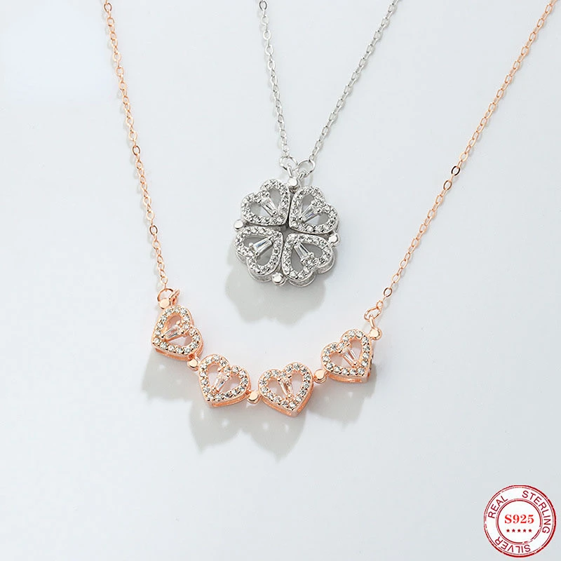 Four Leaf Heart Shape Pendant Necklace For Women Hart Luxury Jewelry Sale Dropshipping Sterling Silver 925 Clover Necklace
Four Leaf Heart Shape Pendant Necklace For Women Hart Luxury Jewelry Sale Dropshipping Sterling Silver 925 Clover Necklace