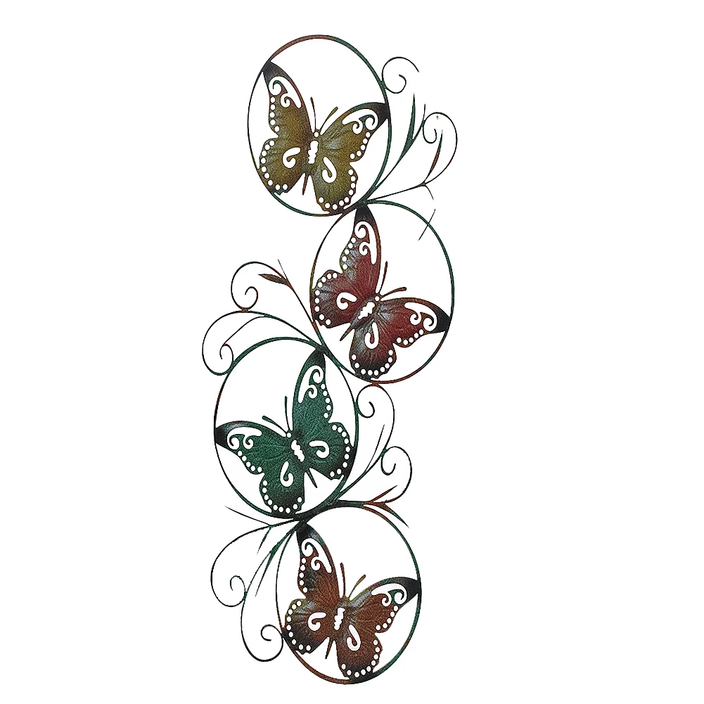 Metal Butterfly Wall Hanging Decor Appearance Silhouette Colorful Flower Butterfly Wall Art Sculpture Home Room Decor Aesthetic
Metal Butterfly Wall Hanging Decor Appearance Silhouette Colorful Flower Butterfly Wall Art Sculpture Home Room Decor Aesthetic