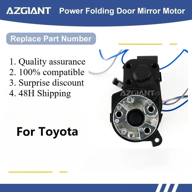 For Toyota Previa ACR50 MK3/Sienna MK3/Super Grandia/Tacoma/Tundra MK2 SIDE WING MIRROR FOLDING MOTOR module Motor assembly
For Toyota Previa ACR50 MK3/Sienna MK3/Super Grandia/Tacoma/Tundra MK2 SIDE WING MIRROR FOLDING MOTOR module Motor assembly