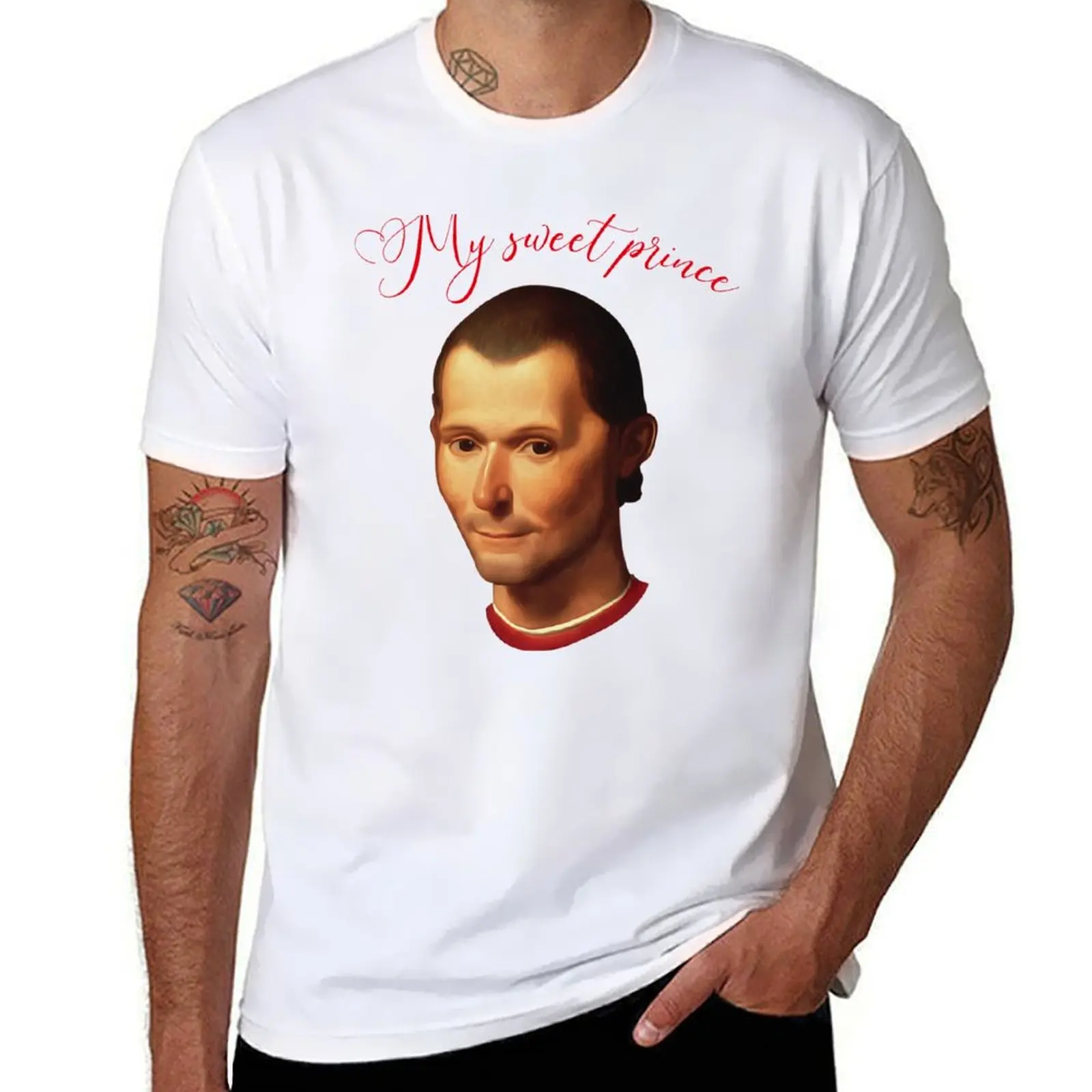 Machiavelli Portrait - My Sweet Prince T-Shirt t shirts for man graphic vintage t shirts cotton 100% T-Shirt
Machiavelli Portrait - My Sweet Prince T-Shirt t shirts for man graphic vintage t shirts cotton 100% T-Shirt