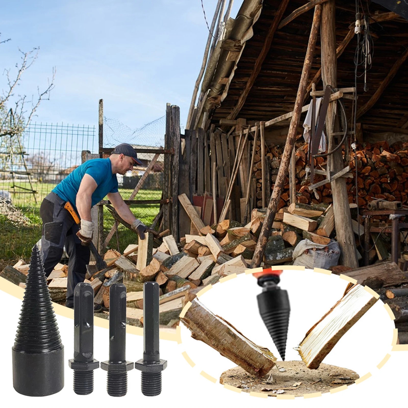 Набор сверл для дров 42 мм + 32 мм + 3 ручки, сверло для дров, съемное сверло для электрической дрели, разжигатель для дров
Набор сверл для дров 42 мм + 32 мм + 3 ручки, сверло для дров, съемное сверло для электрической дрели, разжигатель для дров