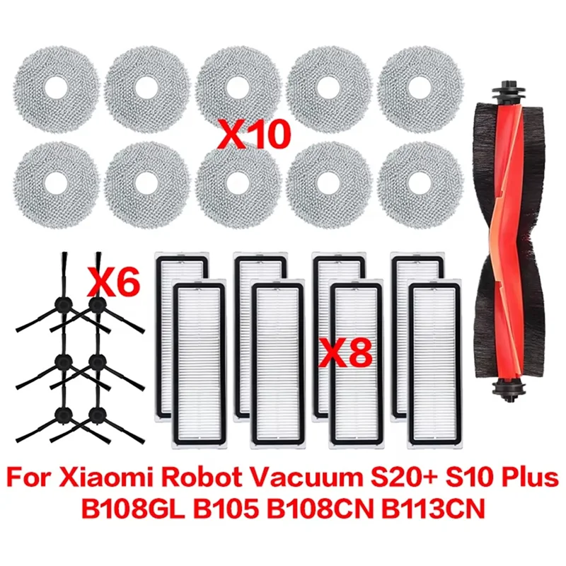 CKFAM-For Robot Vacuum S20+ / S10 Plus / B108GL /B105 /B108CN B113CN Spare Parts Filter Main Side Brush Mop Accessories
CKFAM-For Robot Vacuum S20+ / S10 Plus / B108GL /B105 /B108CN B113CN Spare Parts Filter Main Side Brush Mop Accessories