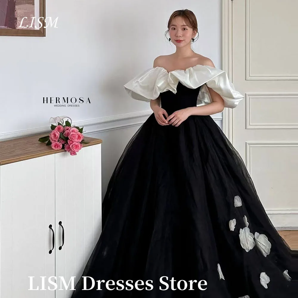 LISM Contrast Color Korea A-Line Wedding Dresses Photo Shoot Tulle Satin Floor Length Flowers Bridal Dresses 웨딩드레스 Customized
LISM Contrast Color Korea A-Line Wedding Dresses Photo Shoot Tulle Satin Floor Length Flowers Bridal Dresses 웨딩드레스 Customized