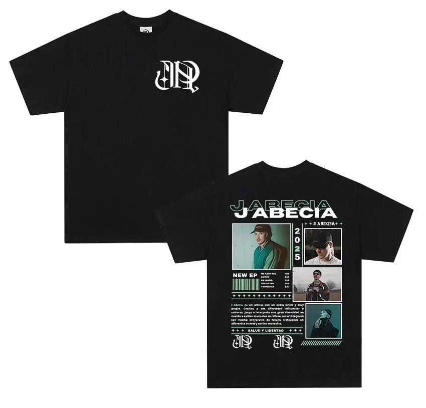 Rapper J Abecia Tour Album 2025 Graphic T Shirts Men's Hip Hop Vintage Fashion Cotton Short Sleeve T-shirt Y2k Unisex Streetwear
Rapper J Abecia Tour Album 2025 Graphic T Shirts Men's Hip Hop Vintage Fashion Cotton Short Sleeve T-shirt Y2k Unisex Streetwear