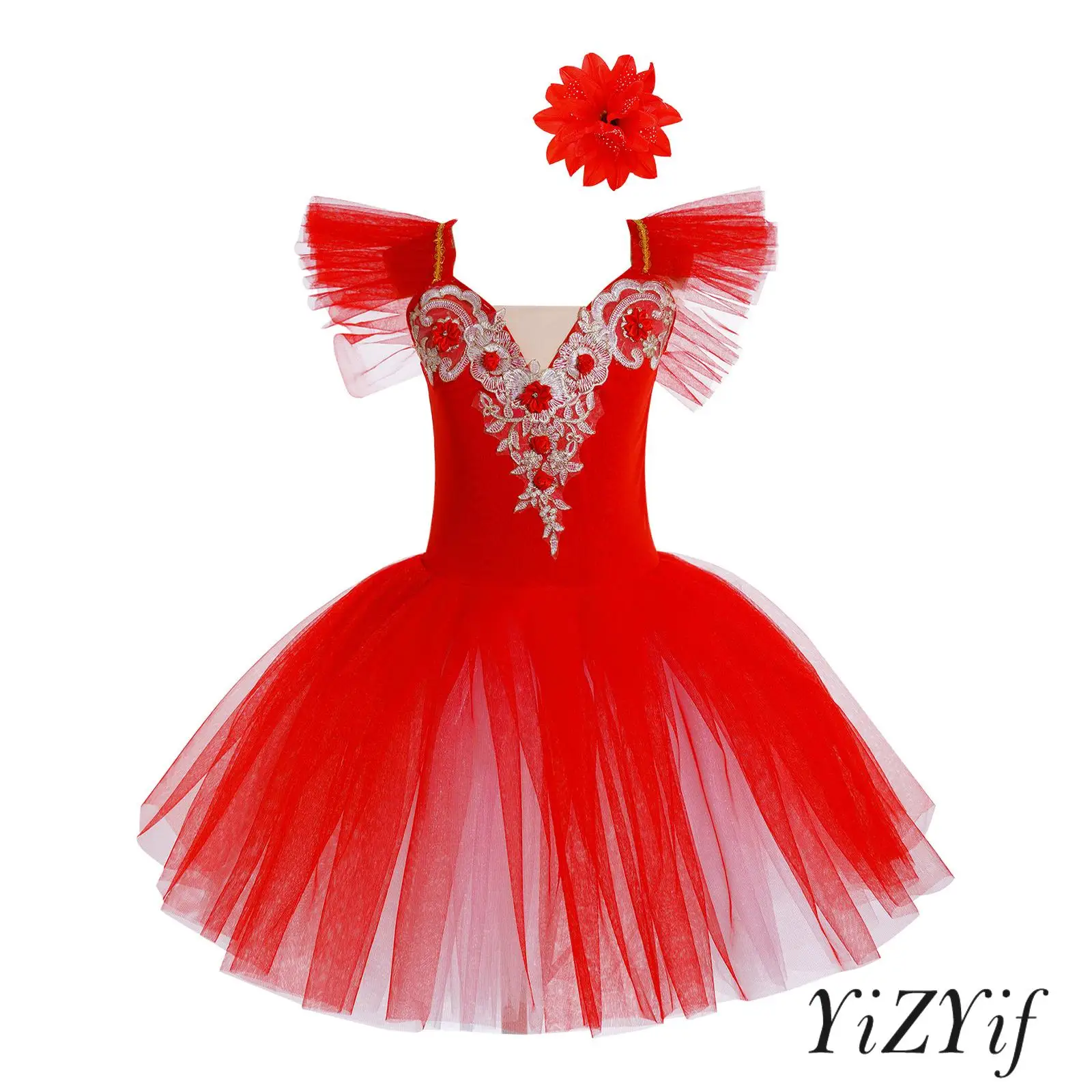 Kids Girls Ballet Gymnastics Dance Costume Sparkle Sequin Tutu Dress with Bow Back Puff Sleeves for Figure Skating Performance
Kids Girls Ballet Gymnastics Dance Costume Sparkle Sequin Tutu Dress with Bow Back Puff Sleeves for Figure Skating Performance