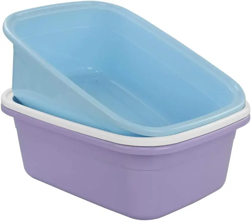 3-Pack Colorful Plastic Basins, 16 Quart Dish Pan for Home Cleaning Tasks
3-Pack Colorful Plastic Basins, 16 Quart Dish Pan for Home Cleaning Tasks