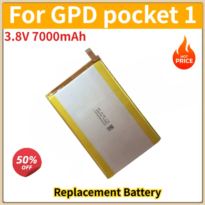 High Quality 3.8V 7000mAh Battery for GPD pocket 1 Brand New Replacement Battery
High Quality 3.8V 7000mAh Battery for GPD pocket 1 Brand New Replacement Battery