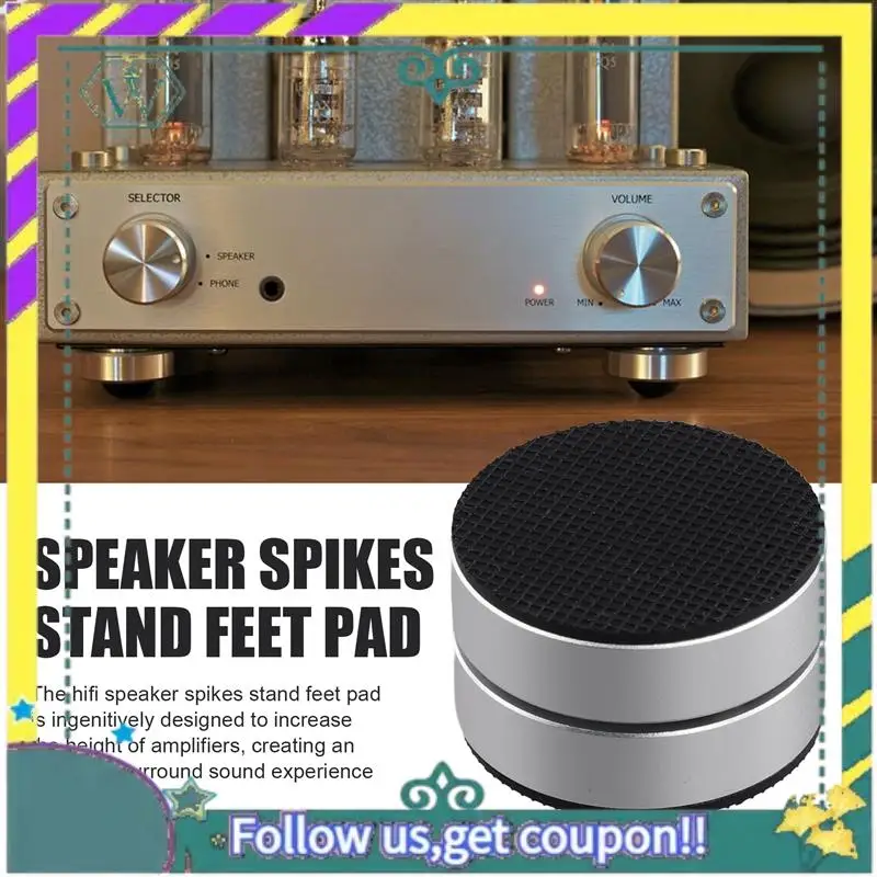 NEW 4Pcs Aluminum Alloy Shock-Absorbing Foot Studs, Sound System Foot Pads, 3-Point Steel Ball Support Amplifier Base Feet
NEW 4Pcs Aluminum Alloy Shock-Absorbing Foot Studs, Sound System Foot Pads, 3-Point Steel Ball Support Amplifier Base Feet