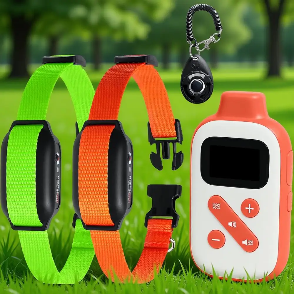 Dog Training Collar or 2 Dogs, 3300t Remote, Waterproof Vibration Collar, Humane Vibration & p, 5-120 lbs
Dog Training Collar or 2 Dogs, 3300t Remote, Waterproof Vibration Collar, Humane Vibration & p, 5-120 lbs