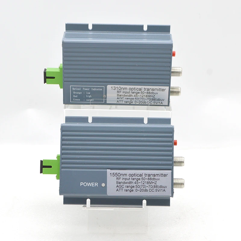 Mini FTTH/CATV Laser Transmitter 2RF 10mW 47-1218MHz AGC, High Stability Low Noise Fiber Optic Equipment Factory Best Price
Mini FTTH/CATV Laser Transmitter 2RF 10mW 47-1218MHz AGC, High Stability Low Noise Fiber Optic Equipment Factory Best Price