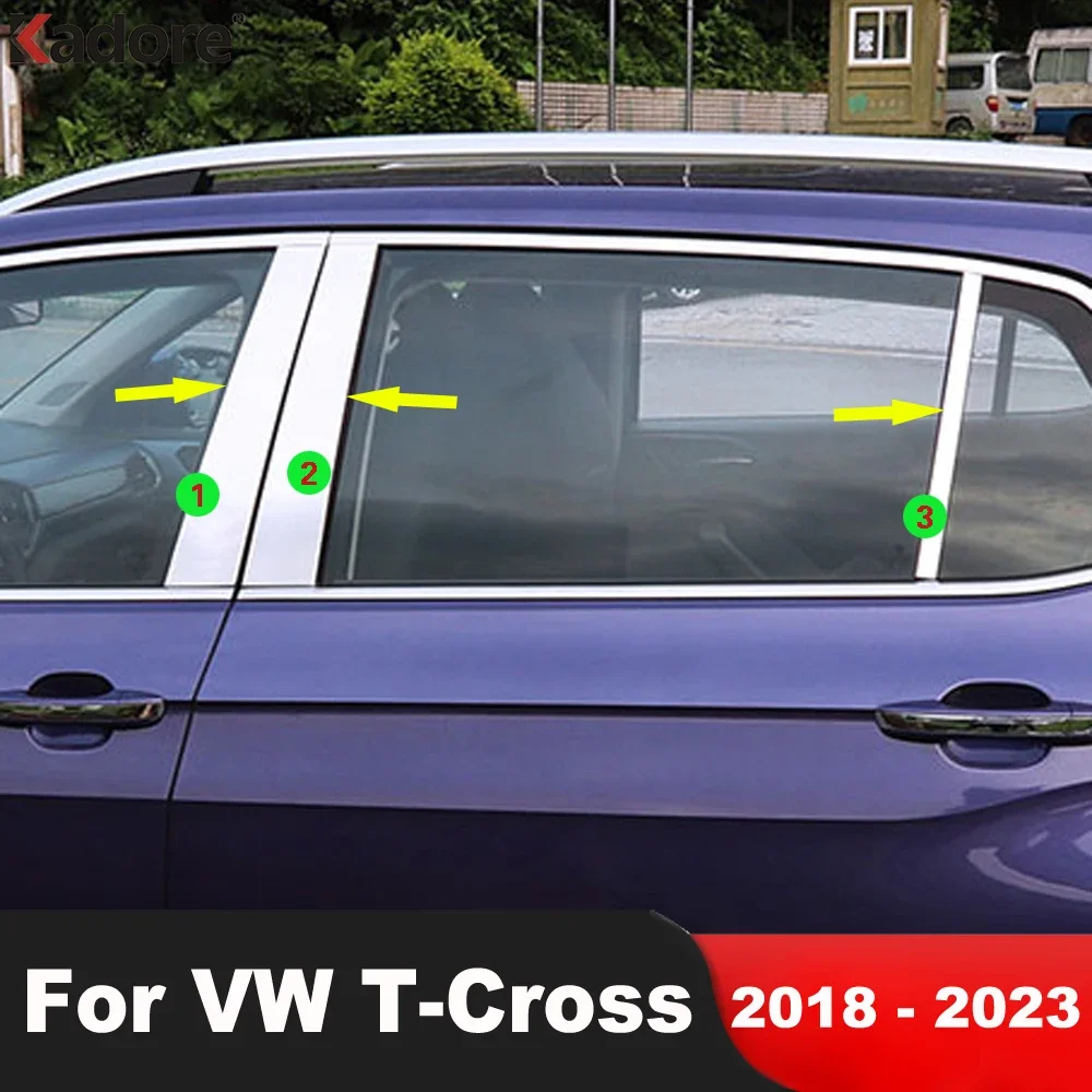 Window Center Pillar Cover Trim For Volkswagen VW T-cross Tcross 2018 2019 2020 2021 2022 2023 Stainless Steel Car Accessories
Window Center Pillar Cover Trim For Volkswagen VW T-cross Tcross 2018 2019 2020 2021 2022 2023 Stainless Steel Car Accessories