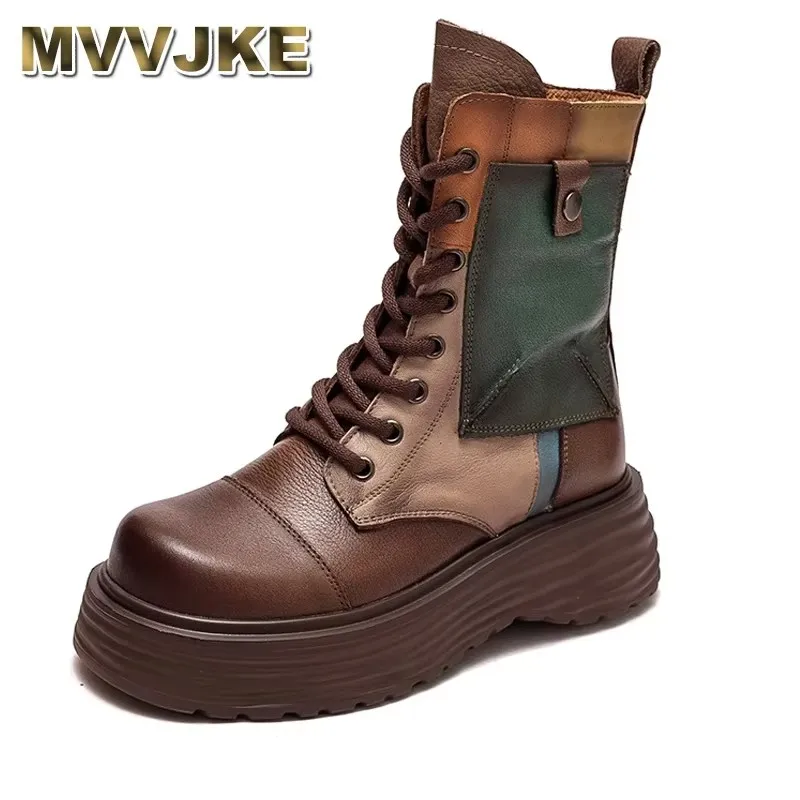 2025 6cm Genuine Leather Moccasins Autumn Spring Mixed Color Fashion Wedge Ankle Booties Ethnic Women Boots ZIP Platform Shoes
2025 6cm Genuine Leather Moccasins Autumn Spring Mixed Color Fashion Wedge Ankle Booties Ethnic Women Boots ZIP Platform Shoes