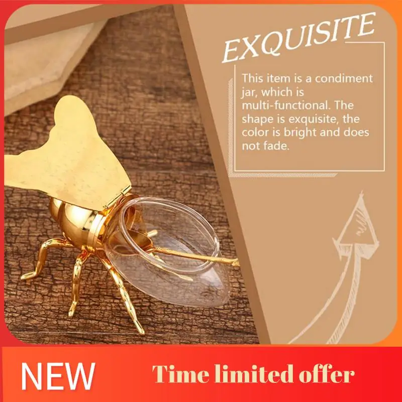 Bee Shape Glass Bottle, High-End Kitchen Seasoning Jar, Bee Sugar Cup (Gold) Easy To Use
Bee Shape Glass Bottle, High-End Kitchen Seasoning Jar, Bee Sugar Cup (Gold) Easy To Use