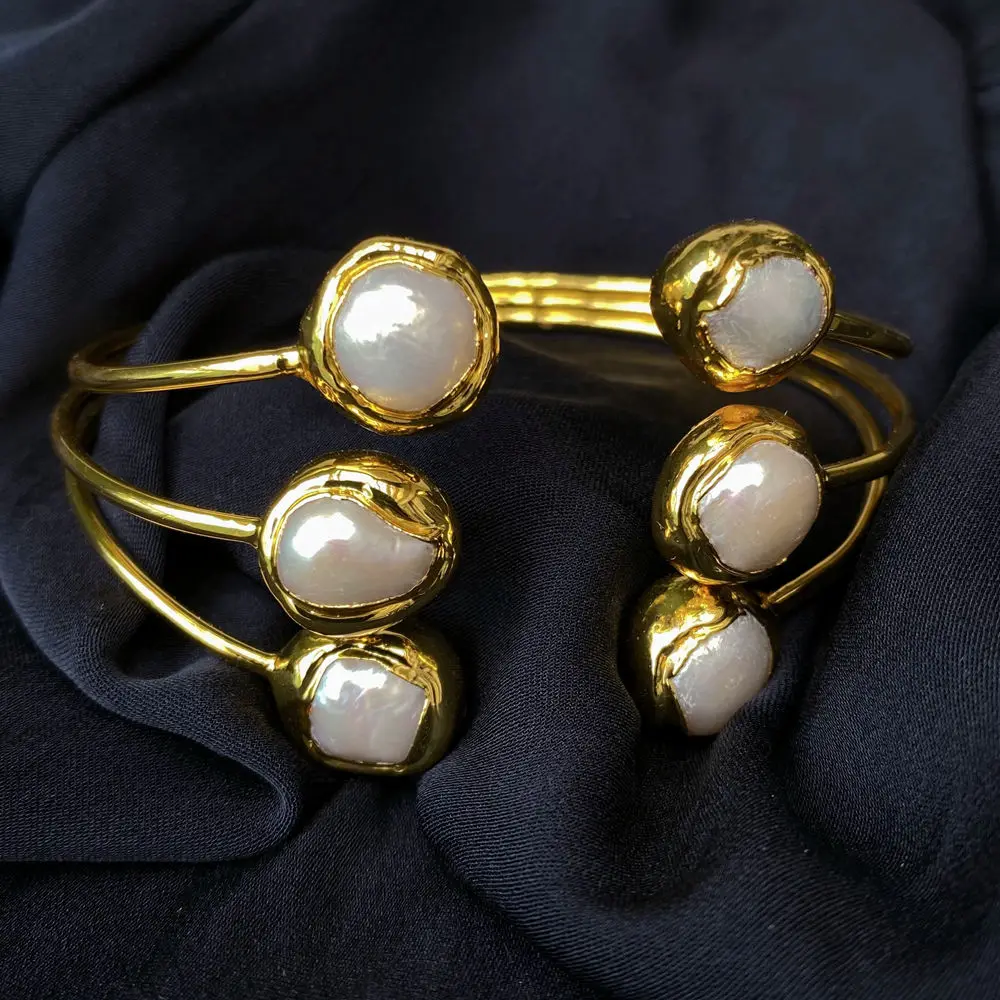 YYGEM 14mm Cultured White Pearl Bangle Cuff Bracelet Adjustable Women Jewelry Anniversary Gifts
YYGEM 14mm Cultured White Pearl Bangle Cuff Bracelet Adjustable Women Jewelry Anniversary Gifts