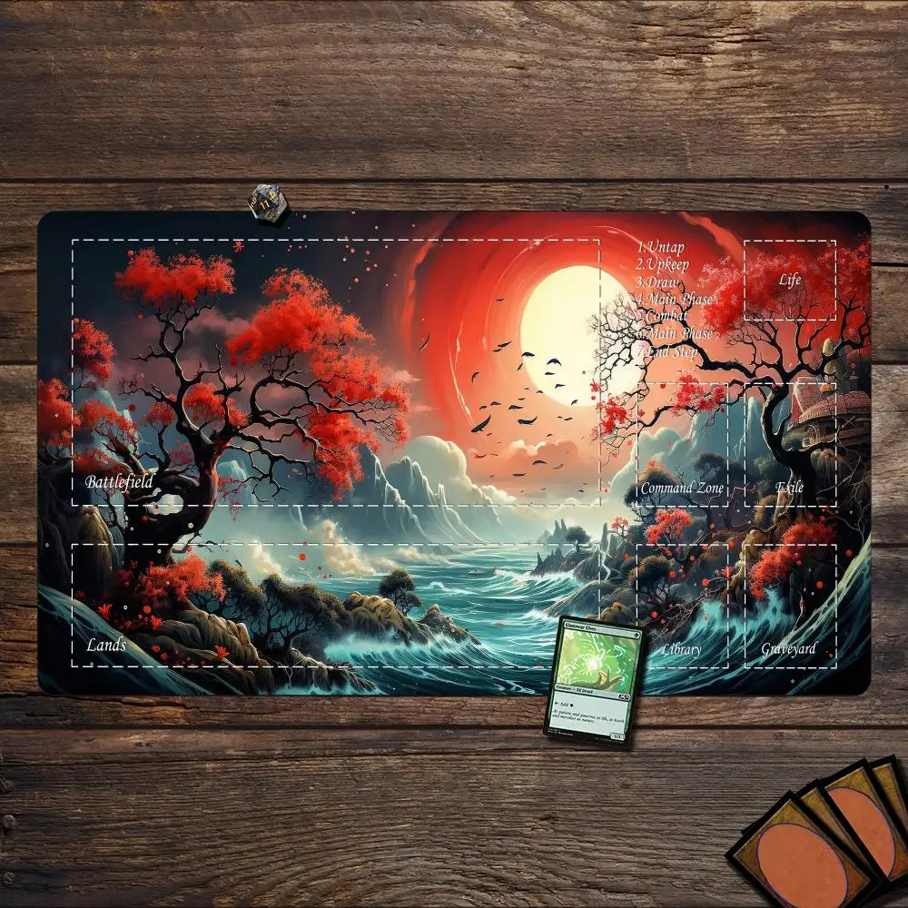 Magic playmat Red full moon scenery magic trading card battle Gaming Mat Rubber anti-slip mouse pad suitable for work and game
Magic playmat Red full moon scenery magic trading card battle Gaming Mat Rubber anti-slip mouse pad suitable for work and game