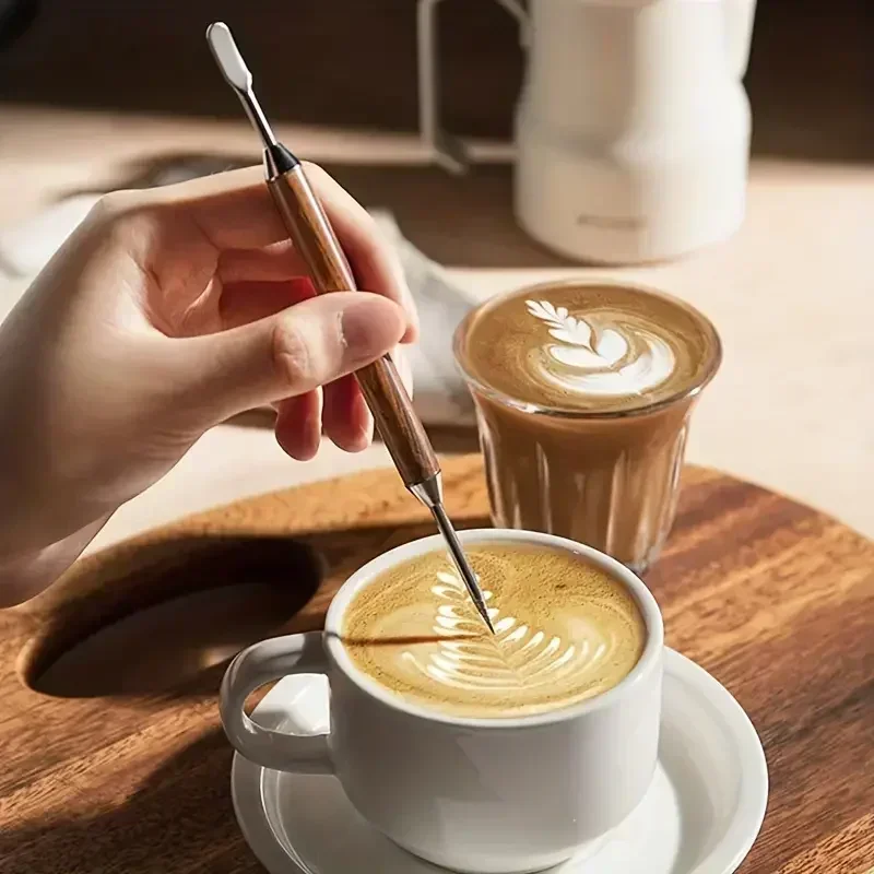 Stainless Steel Latte Pull Flower Needle Coffee Decorating Art Pen Cappuccino Espresso Art Needles Barista Coffee Accessories
Stainless Steel Latte Pull Flower Needle Coffee Decorating Art Pen Cappuccino Espresso Art Needles Barista Coffee Accessories