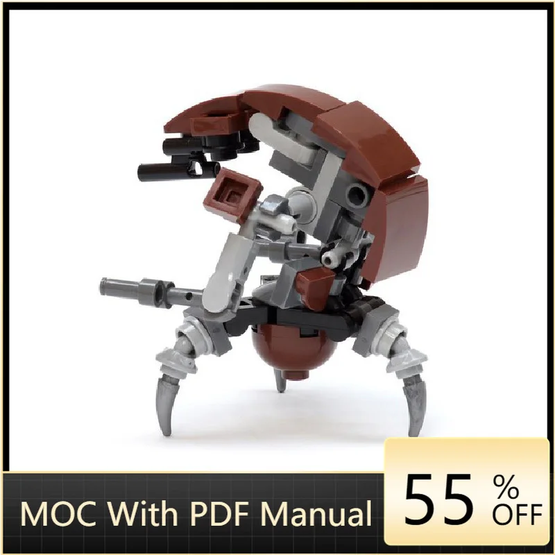 52 детали Star Battle, мини-модель боевой дроида MOC, строительные блоки, кирпич, сделай сам, креативная сборка, набор развивающих игрушек, подарки на день рождения
52 детали Star Battle, мини-модель боевой дроида MOC, строительные блоки, кирпич, сделай сам, креативная сборка, набор развивающих игрушек, подарки на день рождения