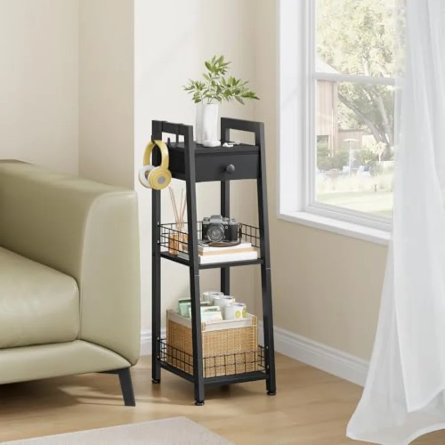 Ladder Shelf with Drawer, Bathroom Table Stand for Small Space, Narrow Bathroom Standing Shelves with Storage for Living Room B
Ladder Shelf with Drawer, Bathroom Table Stand for Small Space, Narrow Bathroom Standing Shelves with Storage for Living Room B